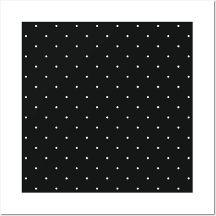 Dot pattern black and white Posters and Art